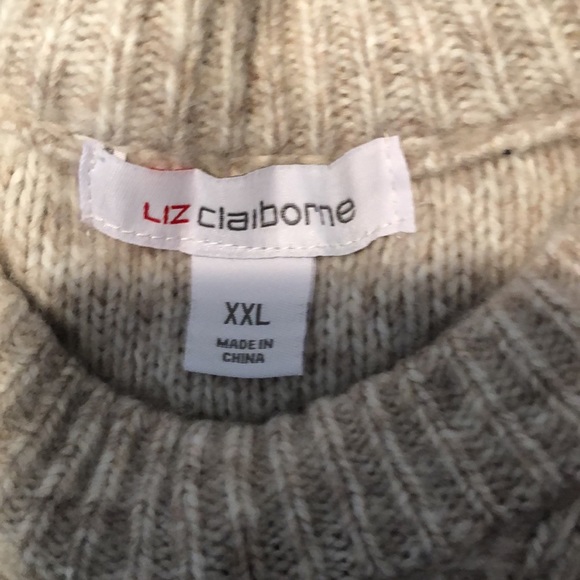 Liz Claiborne cable knit sweater size XXL - Picture 3 of 6